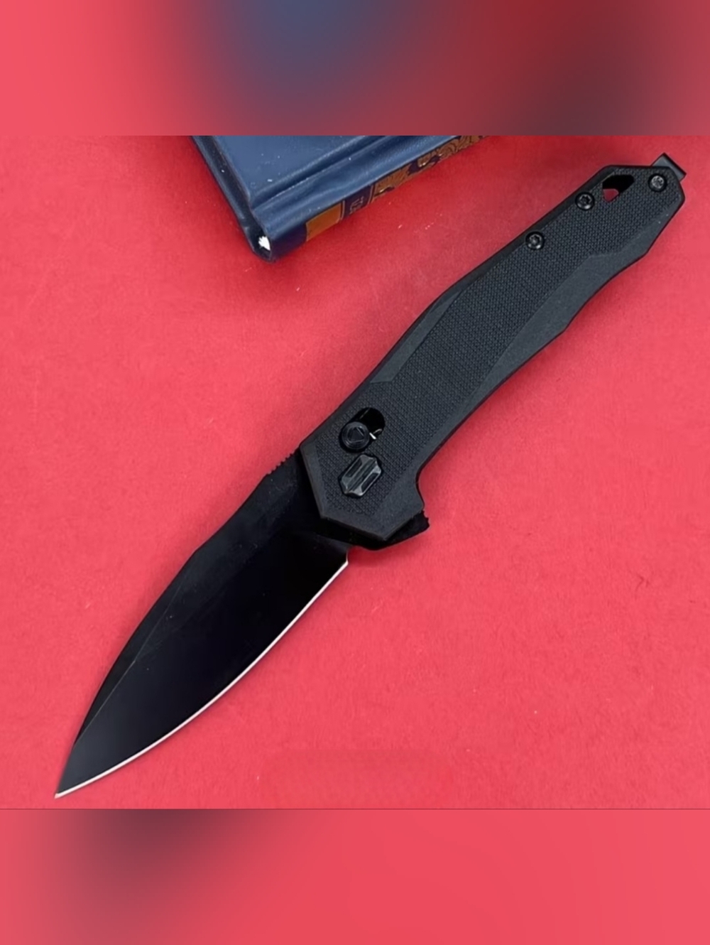 Black Folding Pocket Knife — Sleek Everyday Carry NWT